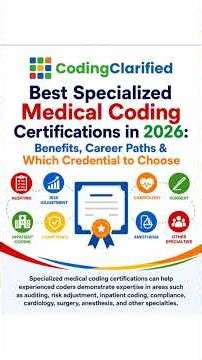 Best Specialized Medical Coding Certifications in 2026