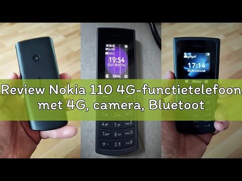 Review Nokia 110 4G-functietelefoon met 4G, camera, Bluetooth, FM-radio, MP3-speler, MicroSD, langdu