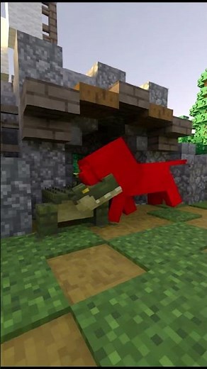 ALLIGATOR VS LION MINECRAFT RTX NATURALIST ADDON #alligator #lion #minecraft #rtx #naturalist