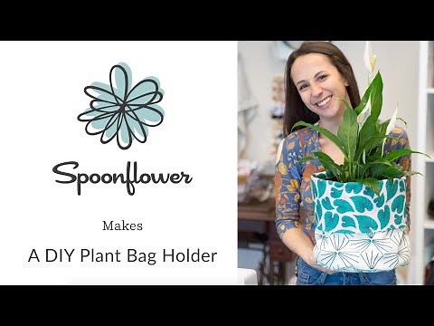 DIY Plant Bag Holder | Spoonflower