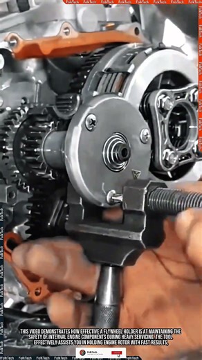 Flywheel Holder Tool: Holding Engine Rotor Fast Neat Precise #tool #tools #innovation