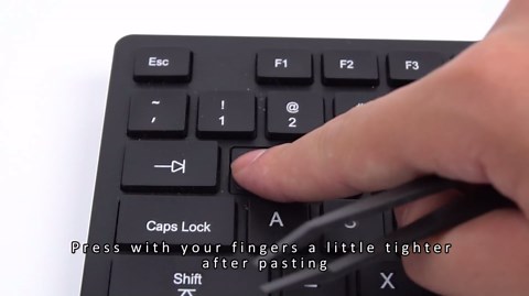 Russian Keyboard Stickers [5 in 1], Cyrillic Keyboard Letters Replacement Sticker with Black Background and Blue Lettering for Computer, Laptop, Notebook, Desktop