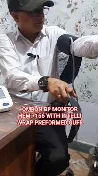 OMRON BP MONITOR HEM 7156 WITH PREFORMED CUFF