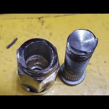 How to remove a wheel lug and stud that spins with just a drill/bit, a socket, and pliers.