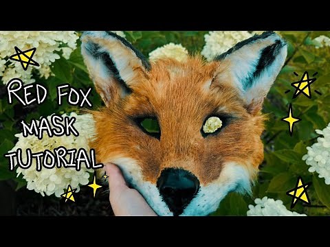 HOW TO MAKE A RED FOX MASK 🦊