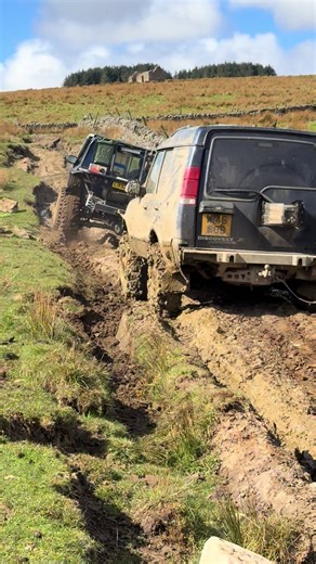 V8 Engine Dragged Up a Muddy Lane