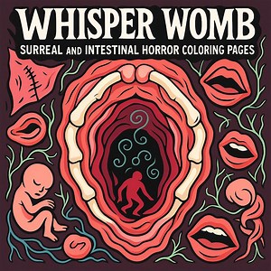Surreal Horror Coloring Book: Organic Tunnels & Anatomical Nightmares (PDF Download - Etsy