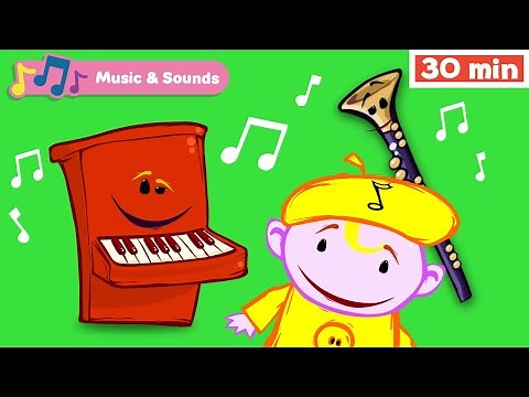 The Notekins | Learn Musical Instruments for Kids | Early Learning Videos | Flute | Piano +