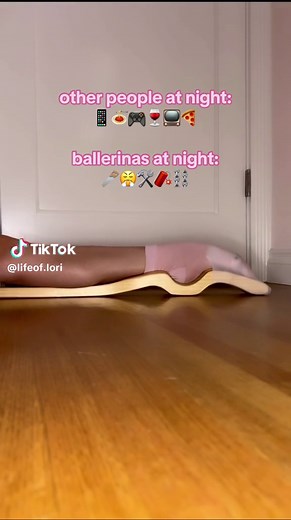 Ballerina Nighttime Aesthetic: Foot Stretches and Reality