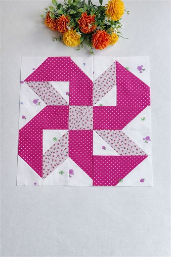 Ribbon Bow Quilt Block #sewing #quilt #quilting #modernquilt | Indah Sewing