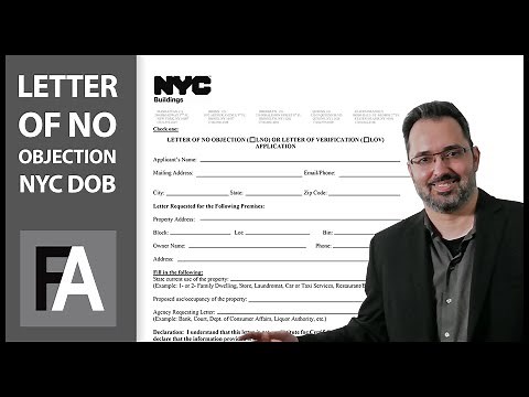 Letter of No Objection NYC DOB