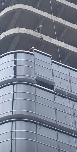 High-Rise Curtain Wall Installation | Aluminum Glass Facade | Factory Direct Supply