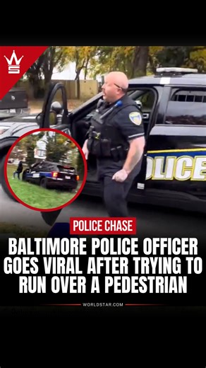 WorldStar Hip Hop / WSHH on Instagram: "#NEWS - The Baltimore Police Department confirmed that it has reviewed footage showing an officer in a patrol car aggressively pursuing a pedestrian. The officer has been suspended pending an internal investigation. (video via x/kevinblue345)"