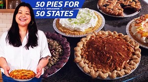 Baker Stacey Mei Yan Fong makes a pie to represent every state in the United States, from a blueberry pie for New Jersey to a blue corn-crusted wild rice pudding pie for South Dakota | Eater