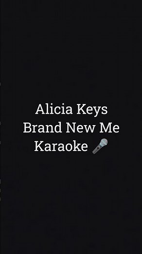 Alicia Keys - Brand New Me Karaoke #singingkaraoke #karaokesongs