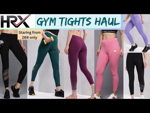 HRX gym wear HAUL under 399 | Hrx Gym Tights Try on HAUL | HRX Cotton Yoga Tights| Rapid dry Tights