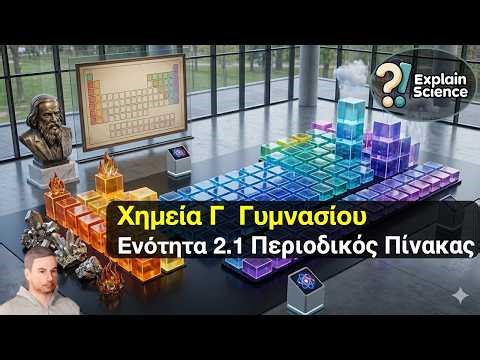 Χημεία Γ Γυμνασίου - Ενότητα 2.1.1 & 2.1.2 Ο Περιοδικός Πίνακας