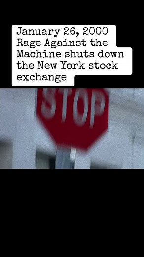 January 26, 2000 Rage Against the Machine shuts down the New York stock exchange #rageagainstthemachine #ratm #tommorello
