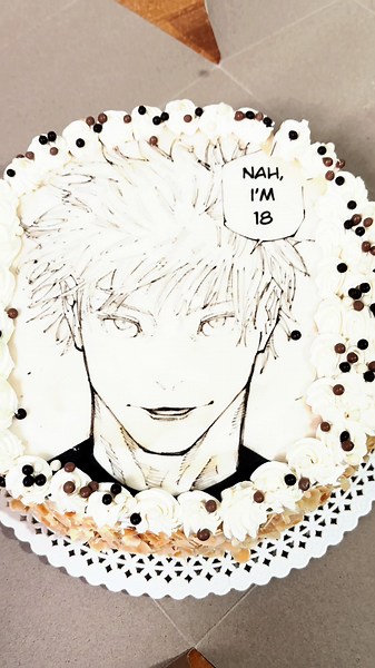 got my gojo cake LMAOO #gojo #gojousatoru #jjk TikTok