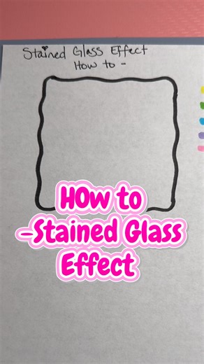 Coloring tutorial - stained glass effect how to. #coloringtutorial #colorwithme #coloringtechniques