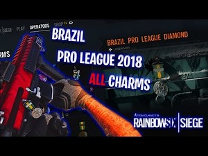 *NEW* BRAZIL PRO LEAGUE CHARMS + BRAZIL PRO LEAGUE DIAMOND 2018 CHARM - R6 Siege Operation Grim Sky
