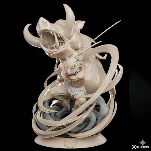 Inosuke Hashibira – Demon Slayer Fan Art 3D Print STL - Etsy