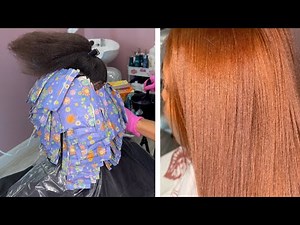 My Client drove from VA to DE for this Copper Color Transformation | Copper Hair Tutorial