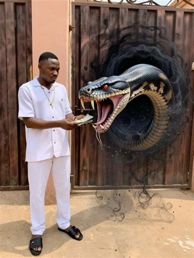 PYTHON SWALLOW THE MONEY #shorts #trending #youtubeshorts #viral