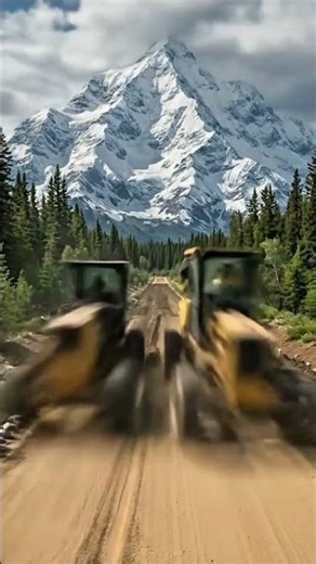 Rebuilding damaged roads in the middle of the forest that have not been used for a long time