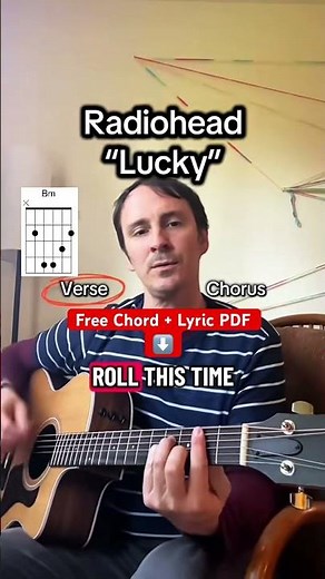 “Lucky” Radiohead Guitar Chords #guitar