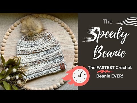Fastest Crochet Beanie EVER! Perfect Unisex Beanie Pattern