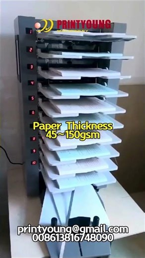 SR-410 Automatic Paper Collating MachineYoutube