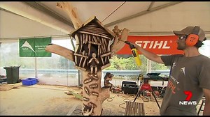 35K views · 222 reactions | 10 of the world’s best woodcarving artists are in Melbourne competing at the Australian Chainsaw Championships. Find us on Instagram: www.instagram.com/7NewsMelbourne #7News | 7NEWS Melbourne | Facebook