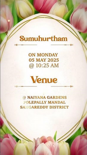 DDC 56 Wedding invitation video template free download