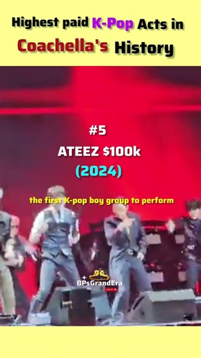 highest paid kpop acts in Coachella's history. #blackpink #kpop #lisa #fyp #coachella