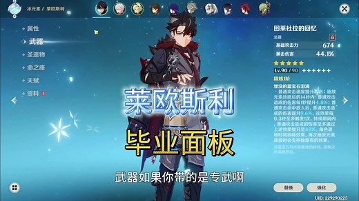 莱欧斯利毕业面板