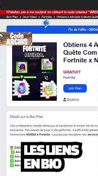 Event Nvidia + Cadeaux NVIDIA x Fortnite pour Tous #shorts