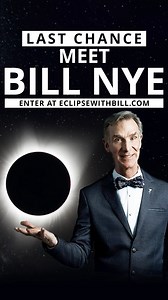 This is your LAST CHANCE to win the ultimate celestial experience and be my VIP guest at The Planetary Society's Eclipse-O-Rama to witness the total solar eclipse! ☀️ Enter now at EclipseWithBill.com and tag your 1 below. ⬇️ Use promo code: ECLIPSE for 500 *bonus entries* when you donate for chance to win. Every entry supports The Planetary Society's mission to advance discoveries in our Solar System and beyond. Hurry and enter before time runs out! | Bill Nye The Science Guy