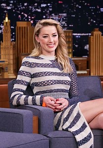 Amber Heard - Tonight Show Starring Jimmy Fallon 12/07/2018 • CelebMafia