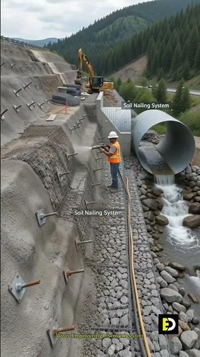 ⚙️ Behind the Scenes: Shotcrete & Soil Nailing in Action! 🎥👷‍♂️​