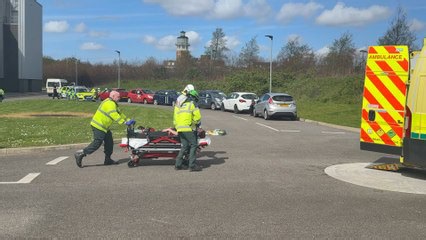 Liverpool emergency services stage live collision response to highlight road safety impact