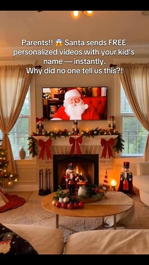 17 reactions | Parents!!  Santa sends FREE personalized videos with your kid’s name — instantly. Why did no one tell us this?! Santa video, free personalized Santa message, Christmas magic for kids, holiday ideas, Christmas tips for parents, parenting hack, toddler Christmas, kid holiday excitement, Christmas tradition, family Christmas idea, instant Santa video, Christmas surprise for kids, holiday parenting content | Alexia Ageeva | Facebook