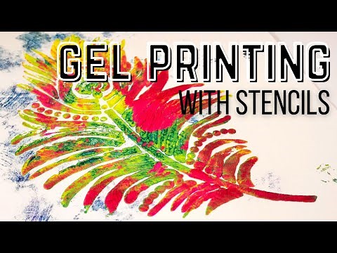 Gel Printing with Stencils and Masks | Step by Step Tutorial for Unique Monoprints