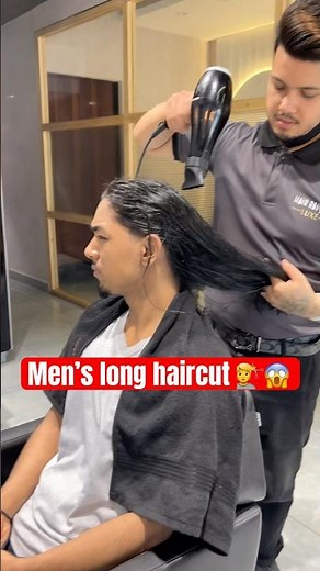 Men’s long haircut and style 😱😍