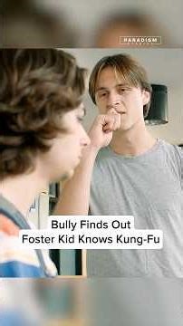 Bully Finds Out Foster Kid Knows Kung-Fu #shorts