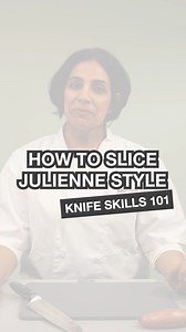 The wonderful, Rameeza from The ProCook Cookery School is sharing her top tips for preparing ingredients julienne style 🔪 Want to find out more? Book onto our Knife Skills class today: https://bit.ly/3yj3kNt | ProCook