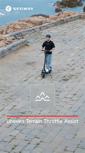 Uneven Terrain Throttle Assist Ever felt your ride speed up unexpectedly on a bumpy road? With Intelligent Riding Assist, it can automatically adjusts your throttle sensitivity on uneven terrain, reducing unintended acceleration while enhancing stability and ensuring safer control. 👉 Upgrade the Segway Micromobility App NOW and try out this all-new feature! Disclaimer: Availability of this feature may vary depending on the product model and region. Please check the App information for your area