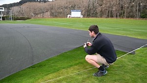 Turf manager gets Otago Oval ready for next month's Plunket Shield cricket match
