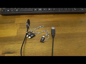 チェーン付きUSB Type C 変換アダプタ「Micro USB→Type C変換」