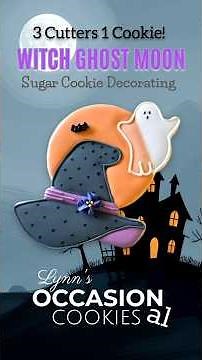 3 Cutters 1 Cookie Halloween Fun Design #sugarcookiedecorating #cookiedesign #bakingideas